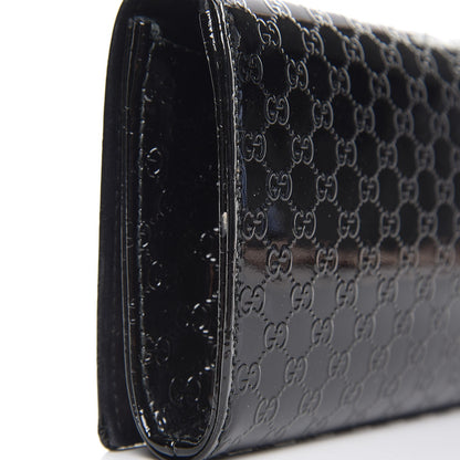 Gucci Patent Microguccissima Small Broadway Clutch Black 6 of 8