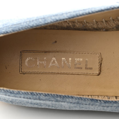 Chanel Denim CC Espadrilles 41 Blue Black 9 of 13
