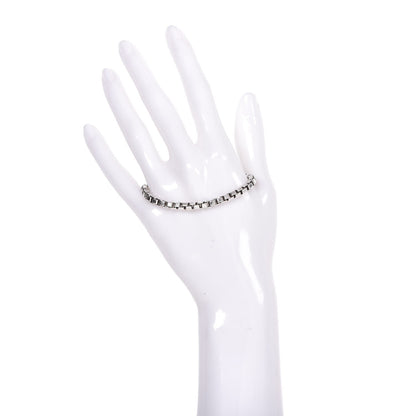 Tiffany Sterling Silver 4mm Venetian Link Bracelet 2 of 5