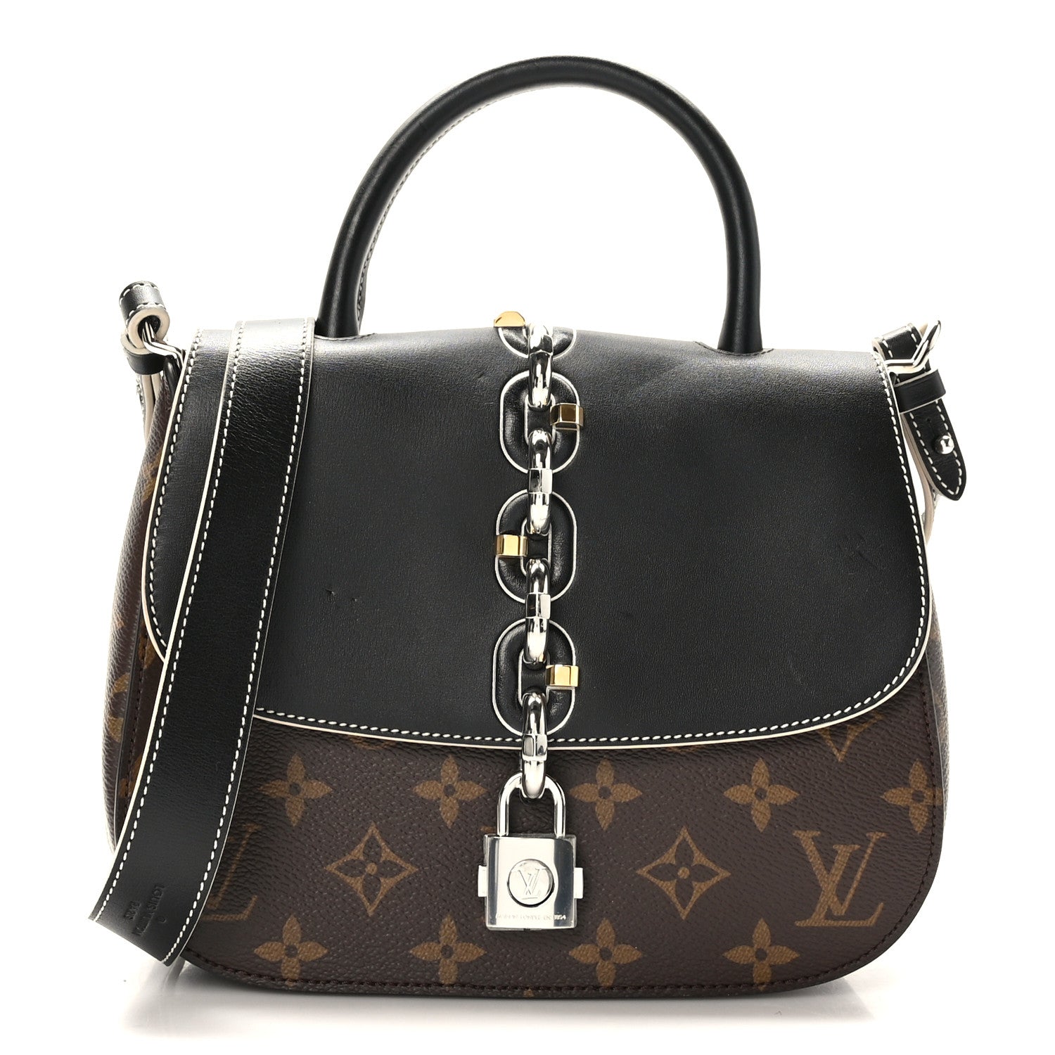 Louis Vuitton Calfskin Monogram Chain It Bag PM Black 1 of 9