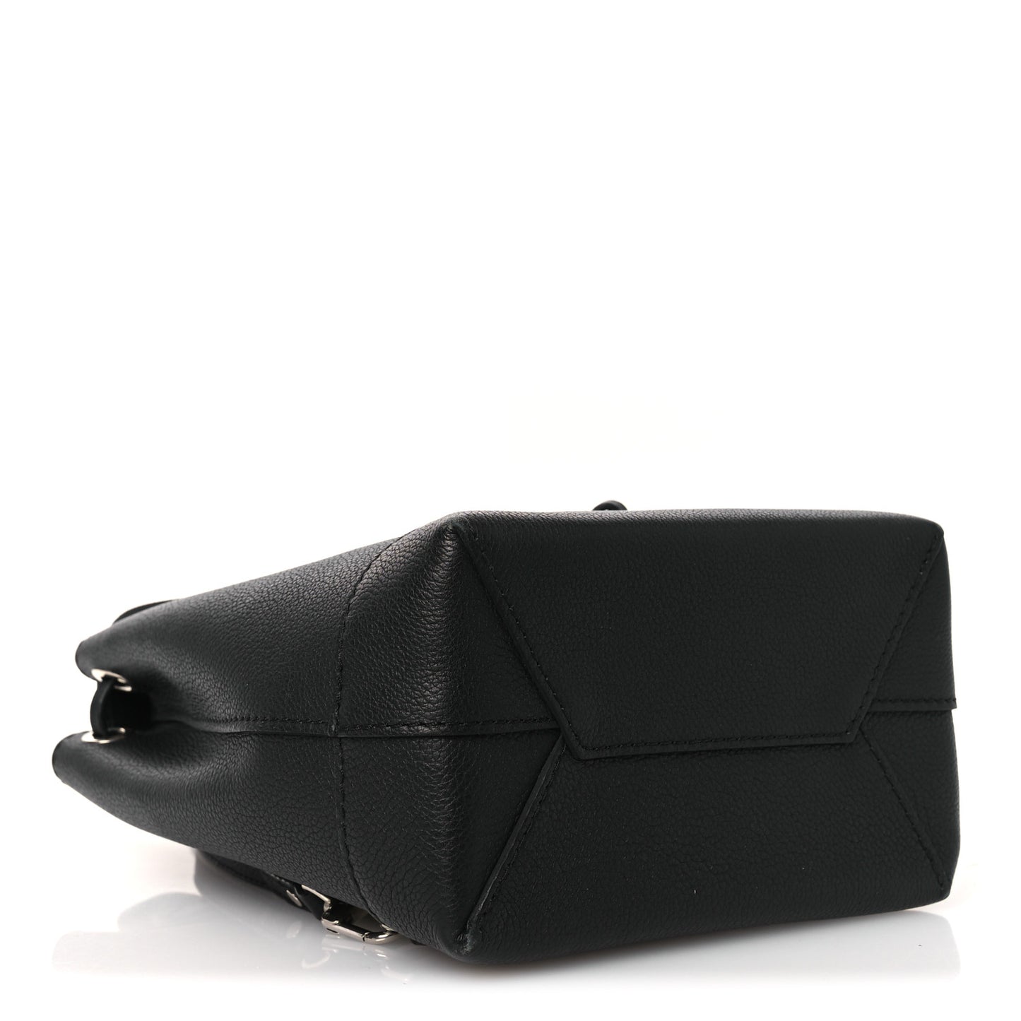 Calfskin Lockme Mini Backpack Black