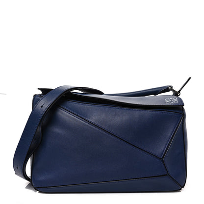 Loewe Calfskin Medium Puzzle Bag Marine 1 of 8