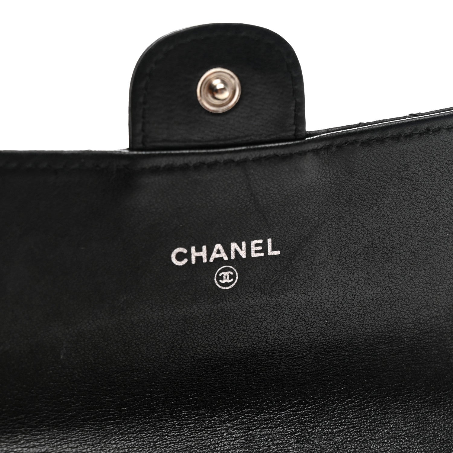 Chanel Lambskin Quilted Medium Flap Wallet Black 6 of 10