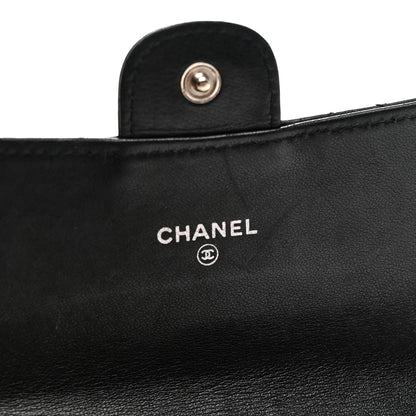 Chanel Lambskin Quilted Medium Flap Wallet Black 6 of 10