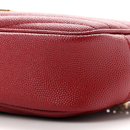 Saint Laurent Grain De Poudre Matelasse Monogram Mini Lou Camera Bag Opyum Red 10 of 10