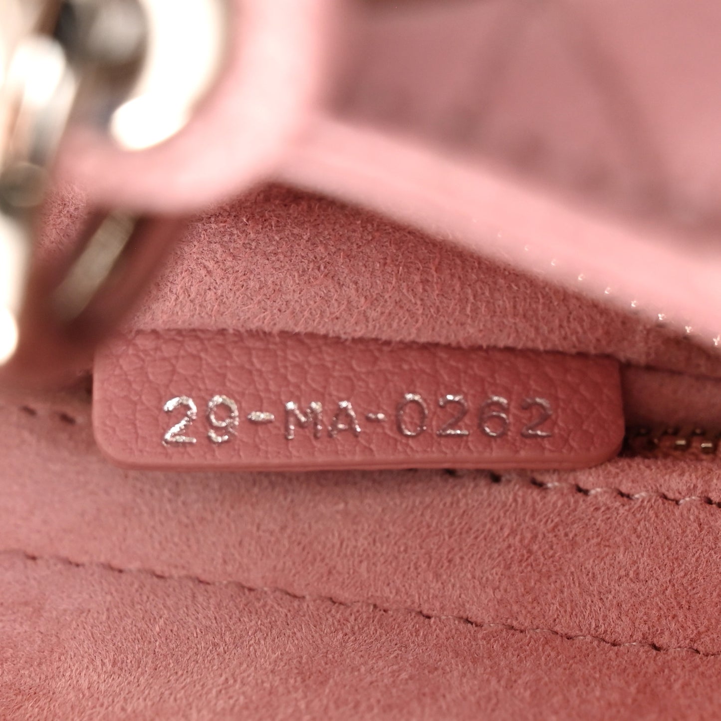 Grained Calfskin Cannage Small Lady Dior Fard