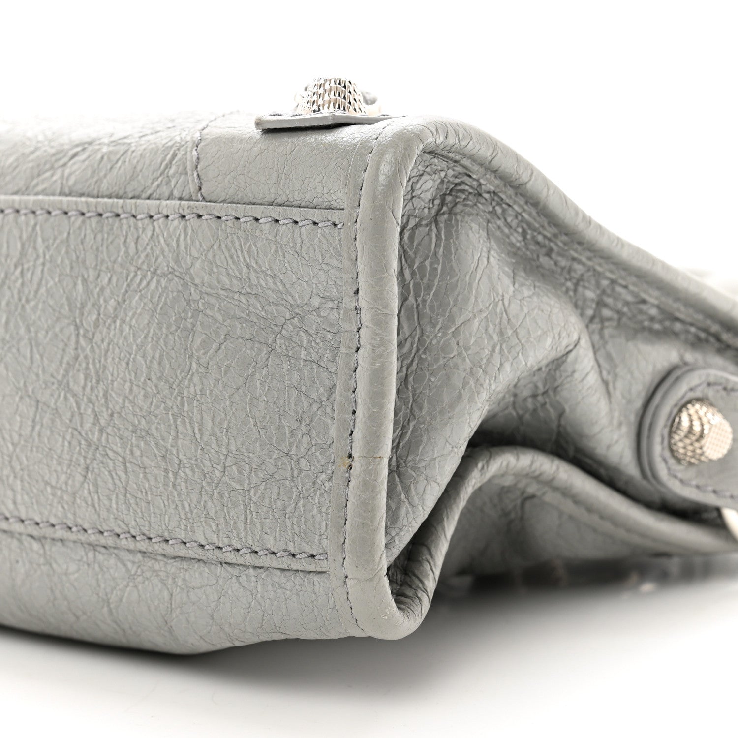 Balenciaga Agneau Giant 12 Silver Hardware Mini City Gris Haussmannien 9 of 9
