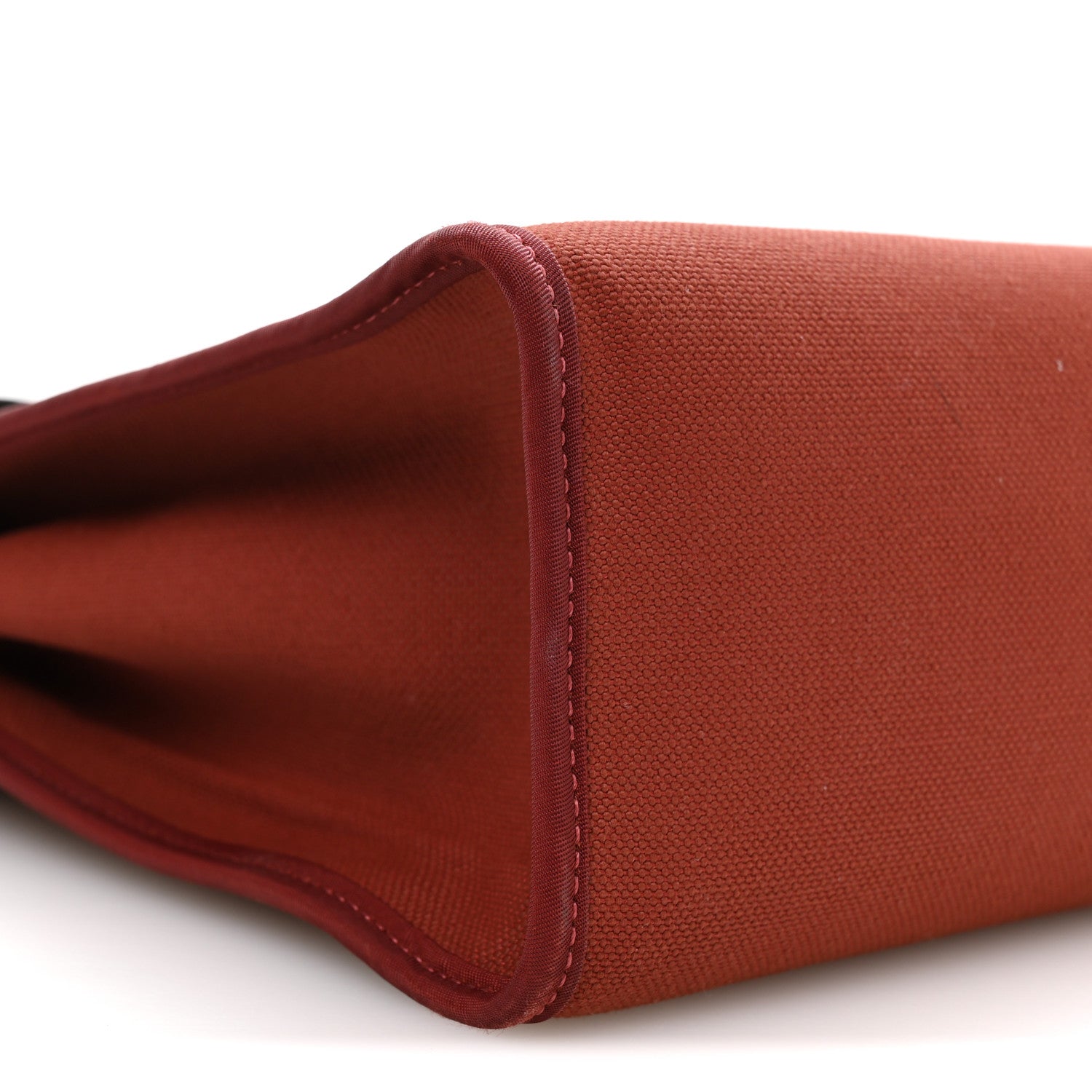 Hermes Military Toile Vache Hunter Herbag Zip Retourne 31 PM Rouge H Ebene 10 of 11