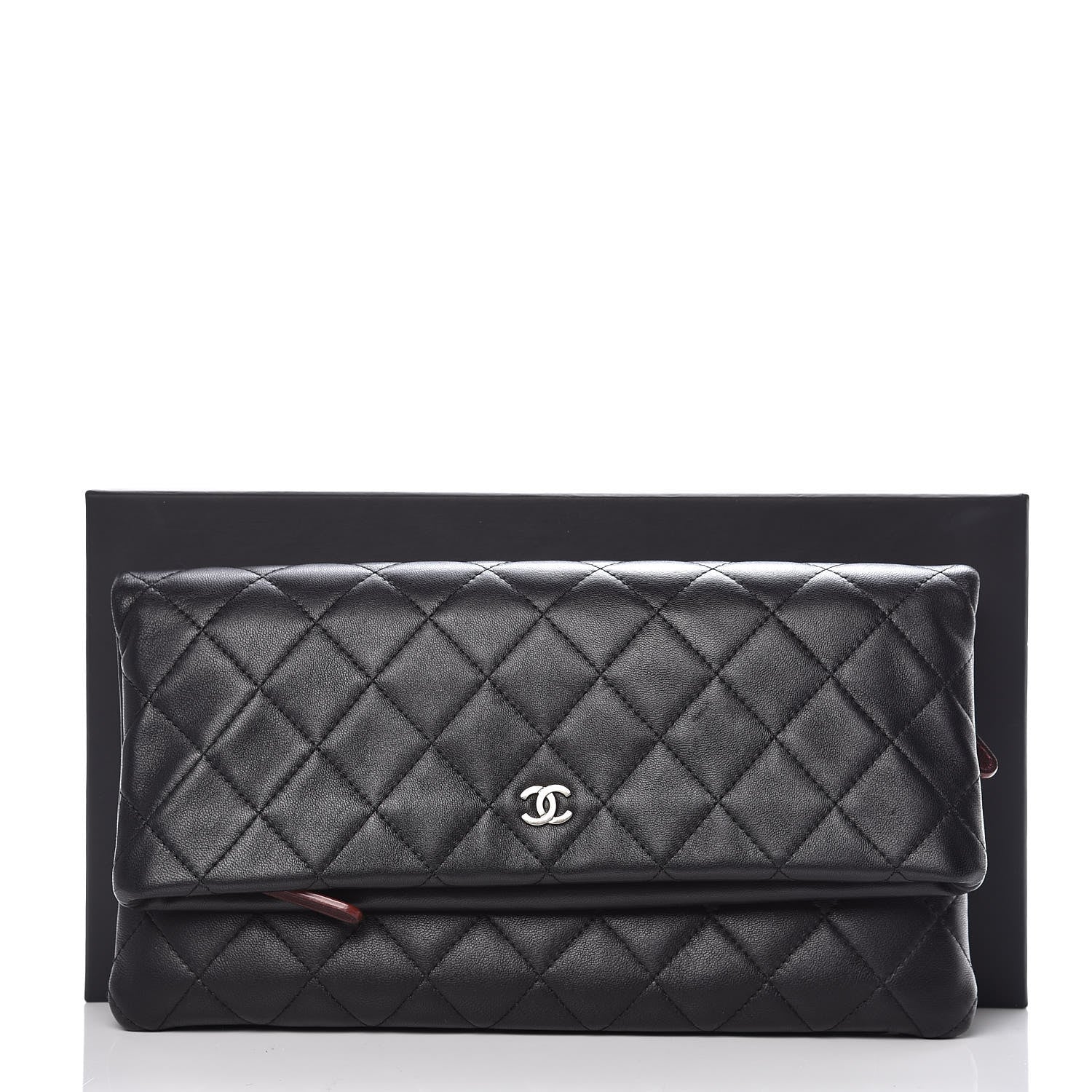 Chanel Lambskin Quilted CC Beauty Clutch Black 8 of 8
