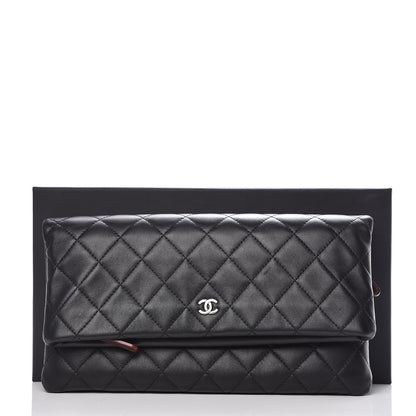 Chanel Lambskin Quilted CC Beauty Clutch Black 8 of 8