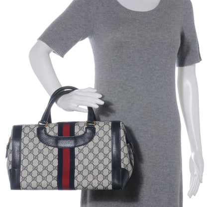 Gucci Monogram Web Boston Navy 2 of 6