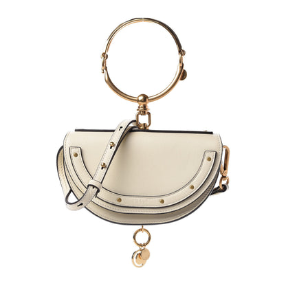 Chloe Calfskin Small Nile Bracelet Minaudiere Bag Off White 1 of 8