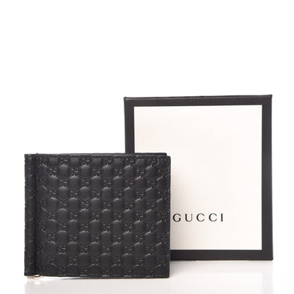 Gucci Microguccissima Bi-Fold Money Clip Wallet Black 9 of 9