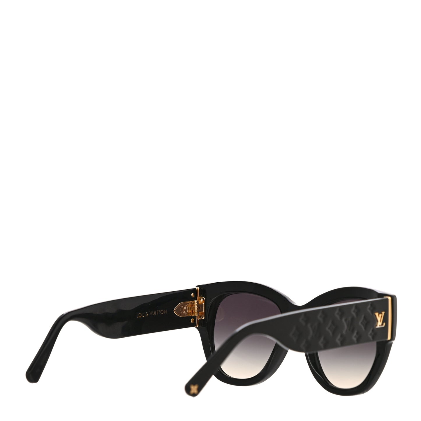 Acetate LV Empreinte Round Sunglasses Z1607W Black