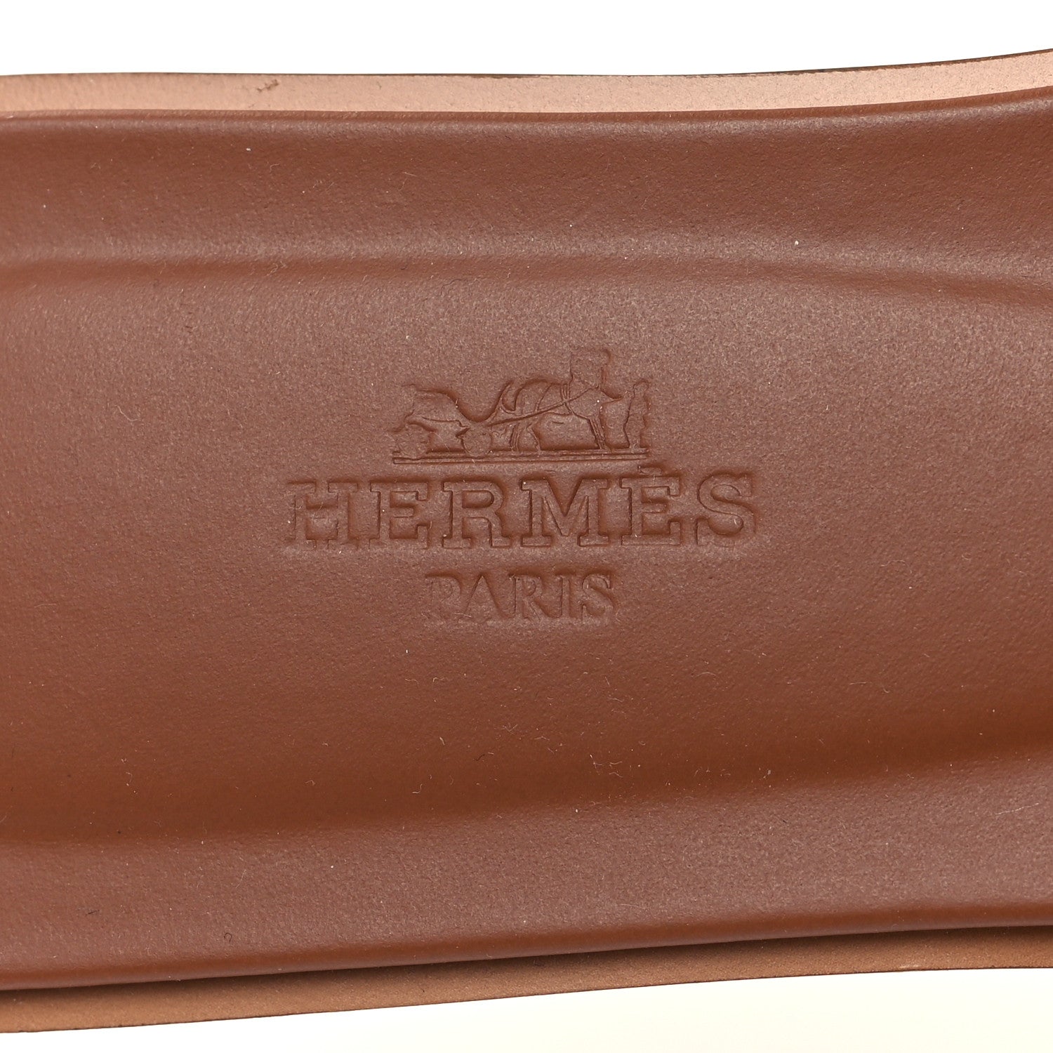 Hermes Box Calfskin Oran Sandals 38 Gold 8 of 8