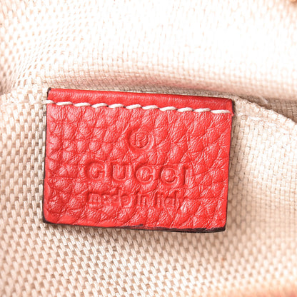 Gucci Pebbled Calfskin Small Soho Disco Bag Tabasco Red 6 of 11