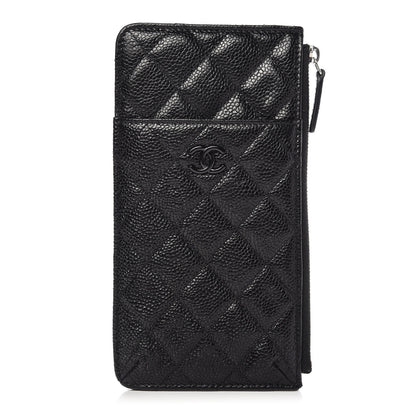 Chanel Caviar Quilted Classic Flat Wallet Pouch So Black 1 of 10