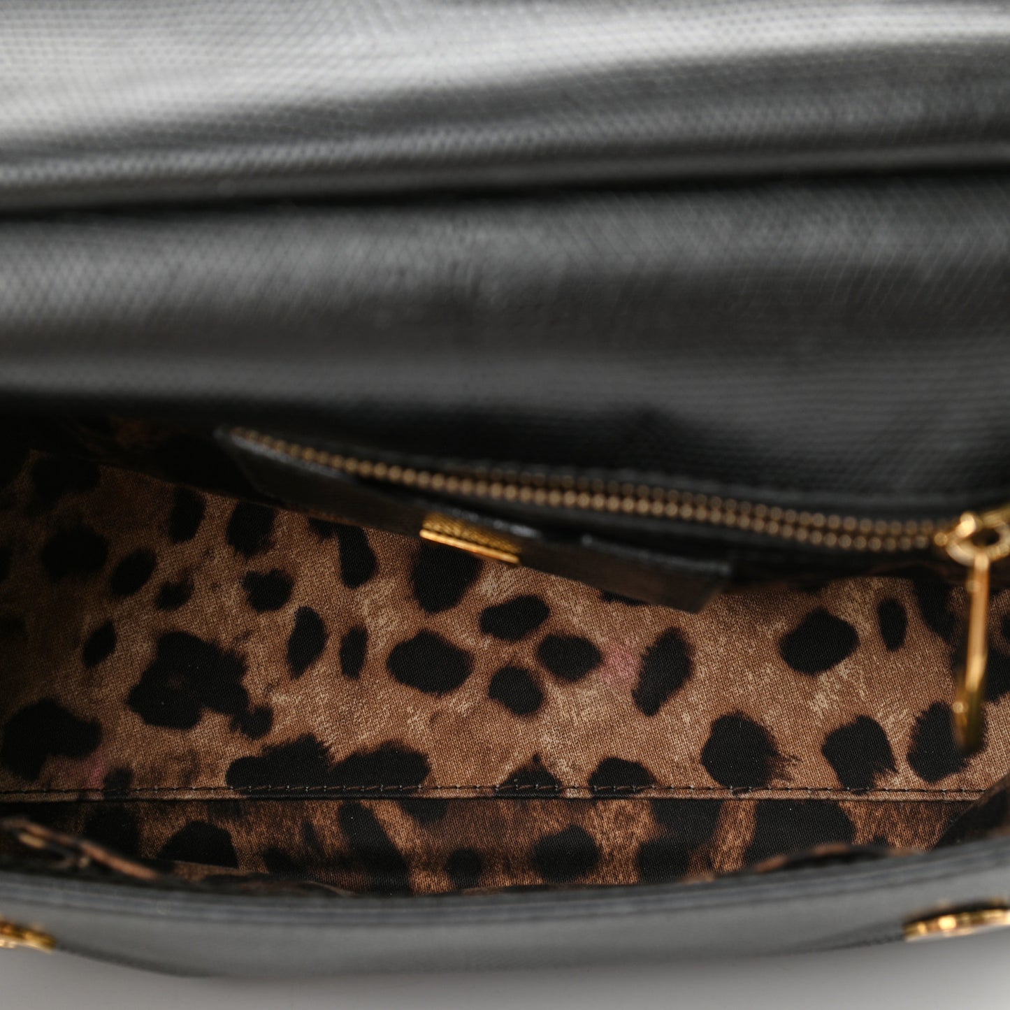 Lizard Calfskin Embossed Medium Miss Sicily Satchel Black