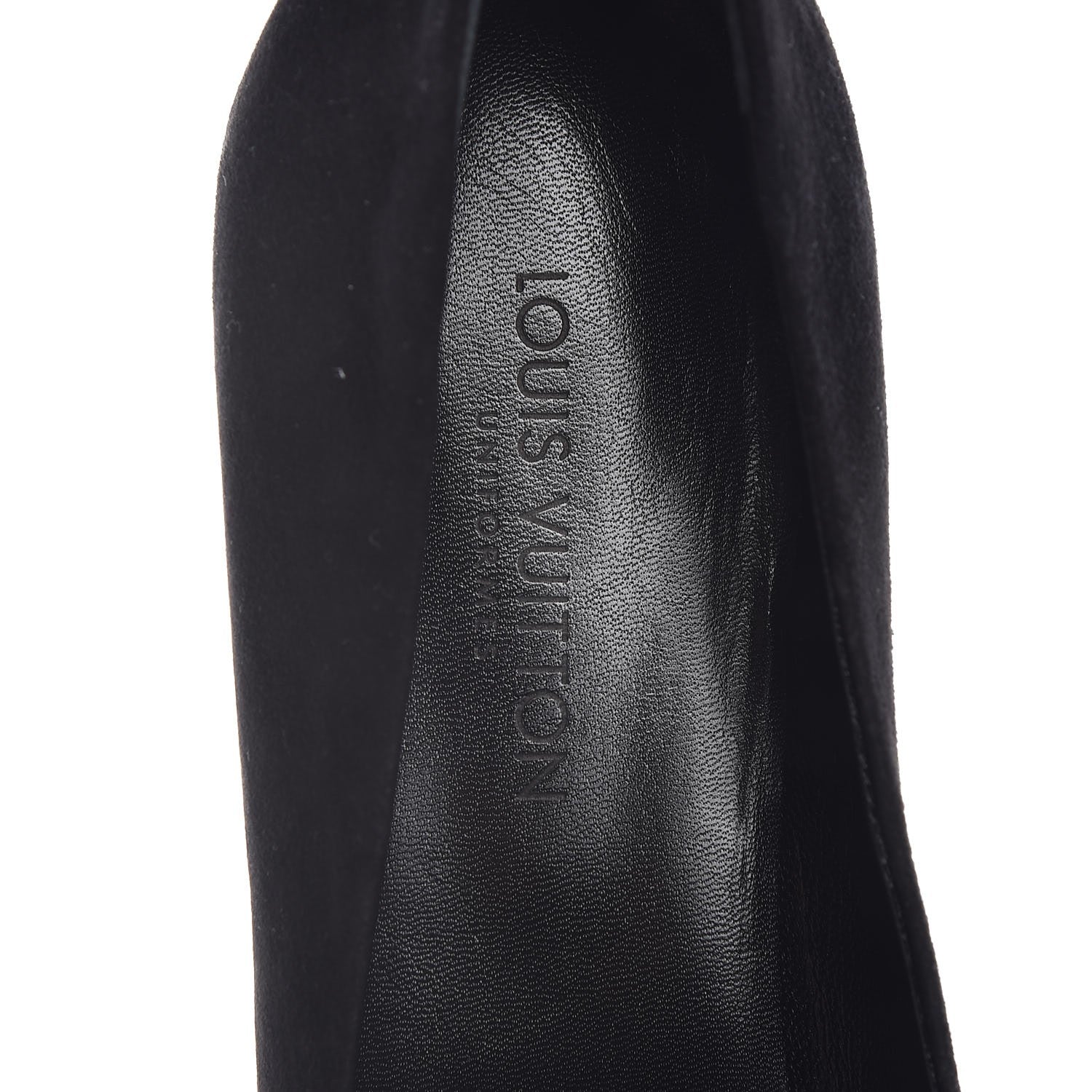 Louis Vuitton Suede Uniformes Pump 38.5 Black 7 of 8