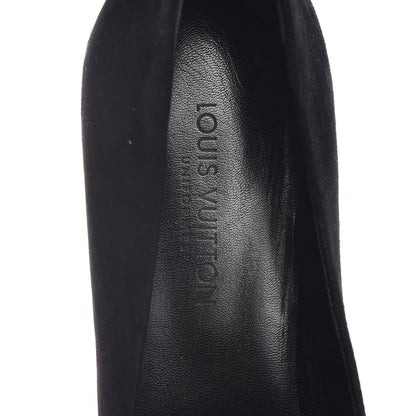 Louis Vuitton Suede Uniformes Pump 38.5 Black 7 of 8