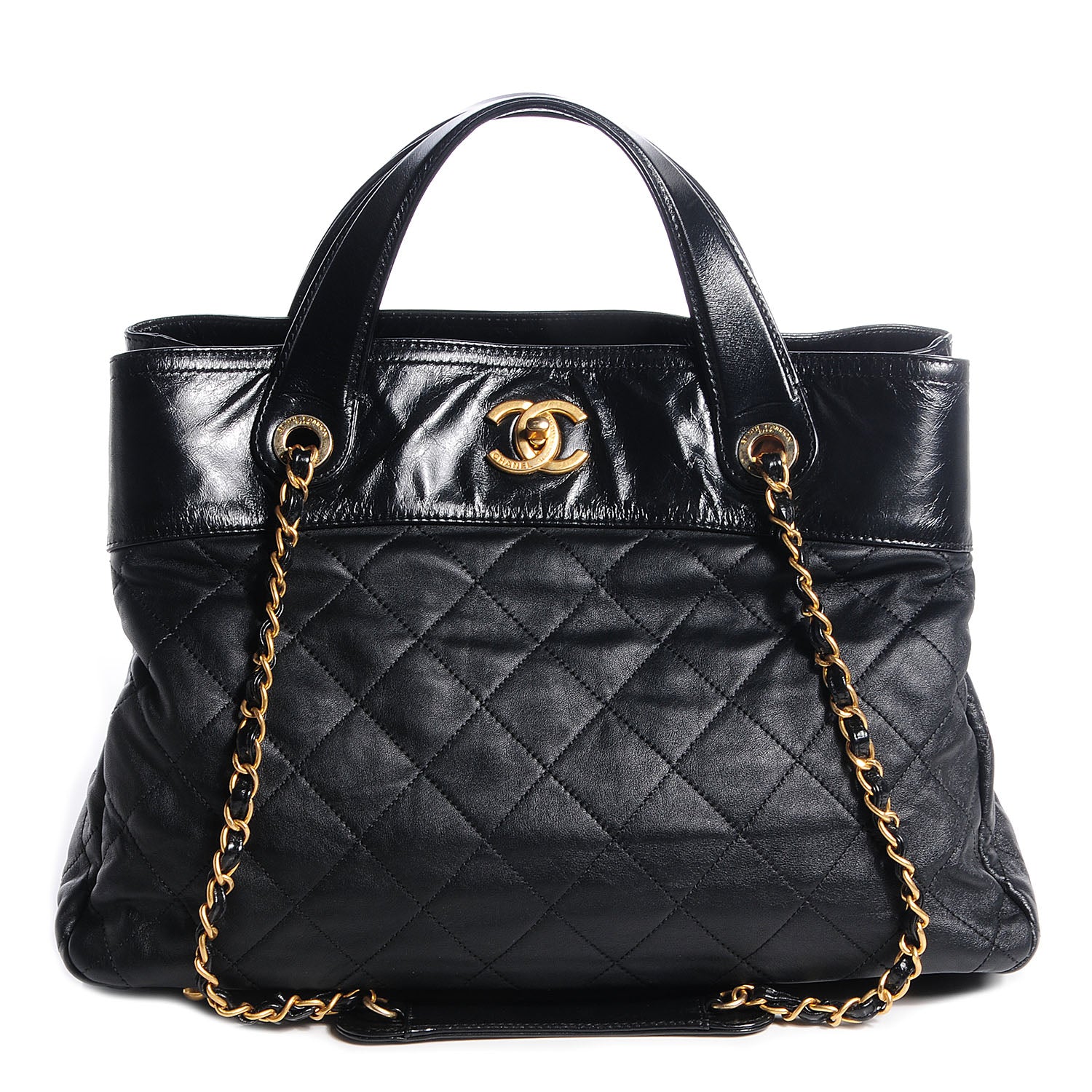Chanel Iridescent Calfskin Small In The Mix Tote Black 1 of 9