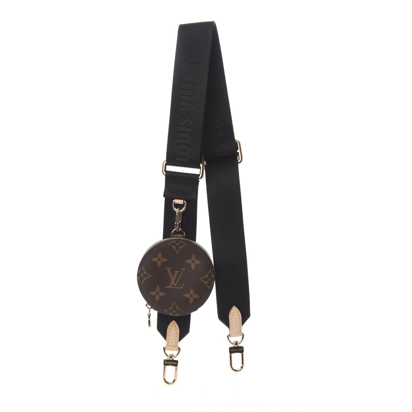 Monogram Multi Pochette Accessories Bandouliere Shoulder Strap Black