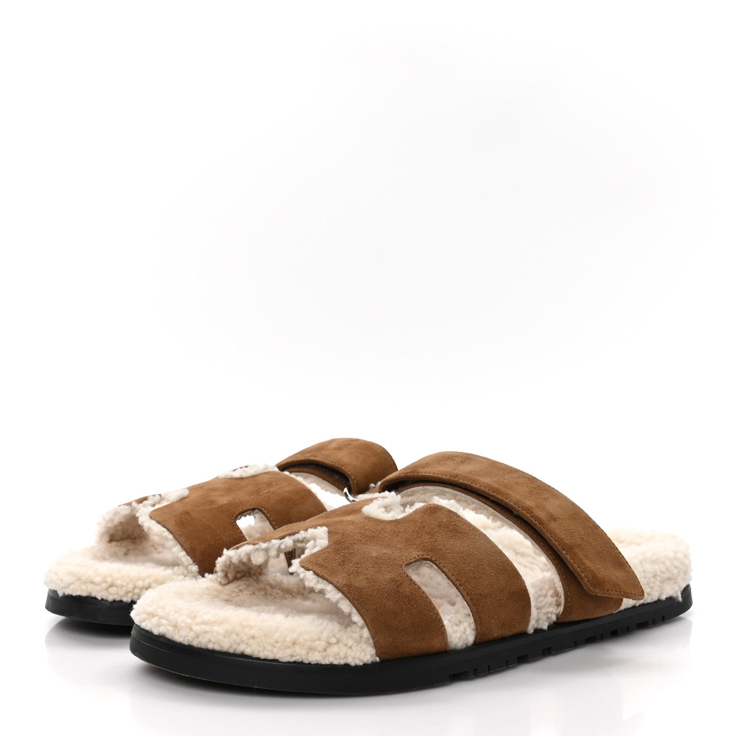 Suede Goatskin Woolskin Mens Chypre Sandals 43 Naturel Ecru