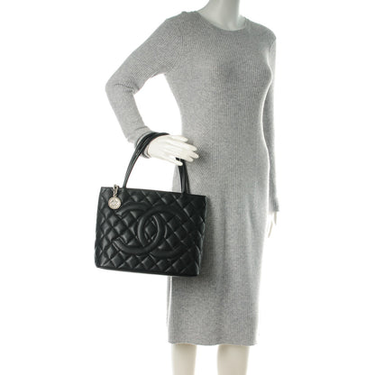 Chanel Caviar Quilted Medallion Tote Black 2 of 7