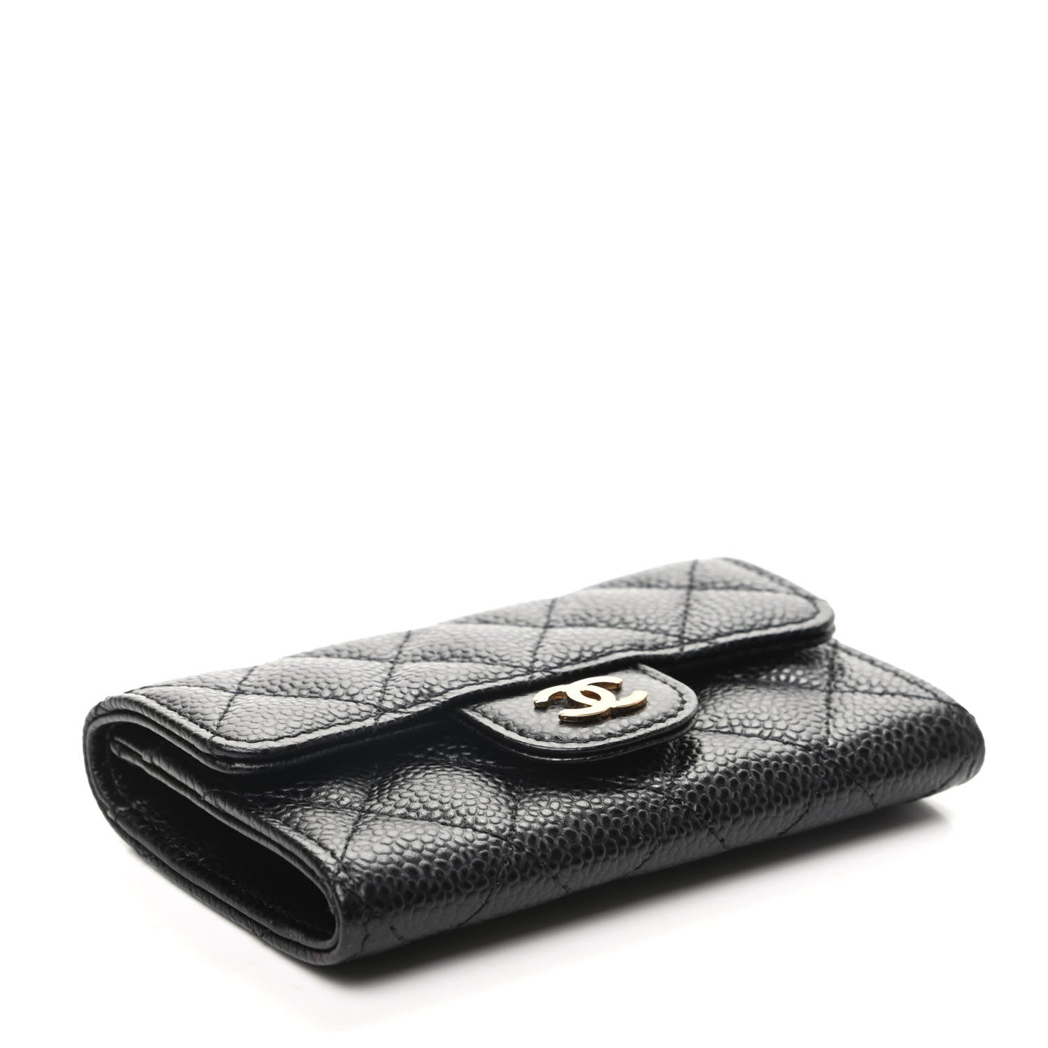 Chanel Caviar Quilted Flap Card Holder Black 4 of 9