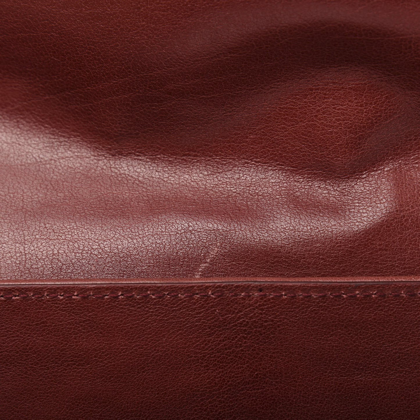 Nappa Intrecciato Grommet Flap Clutch Brique