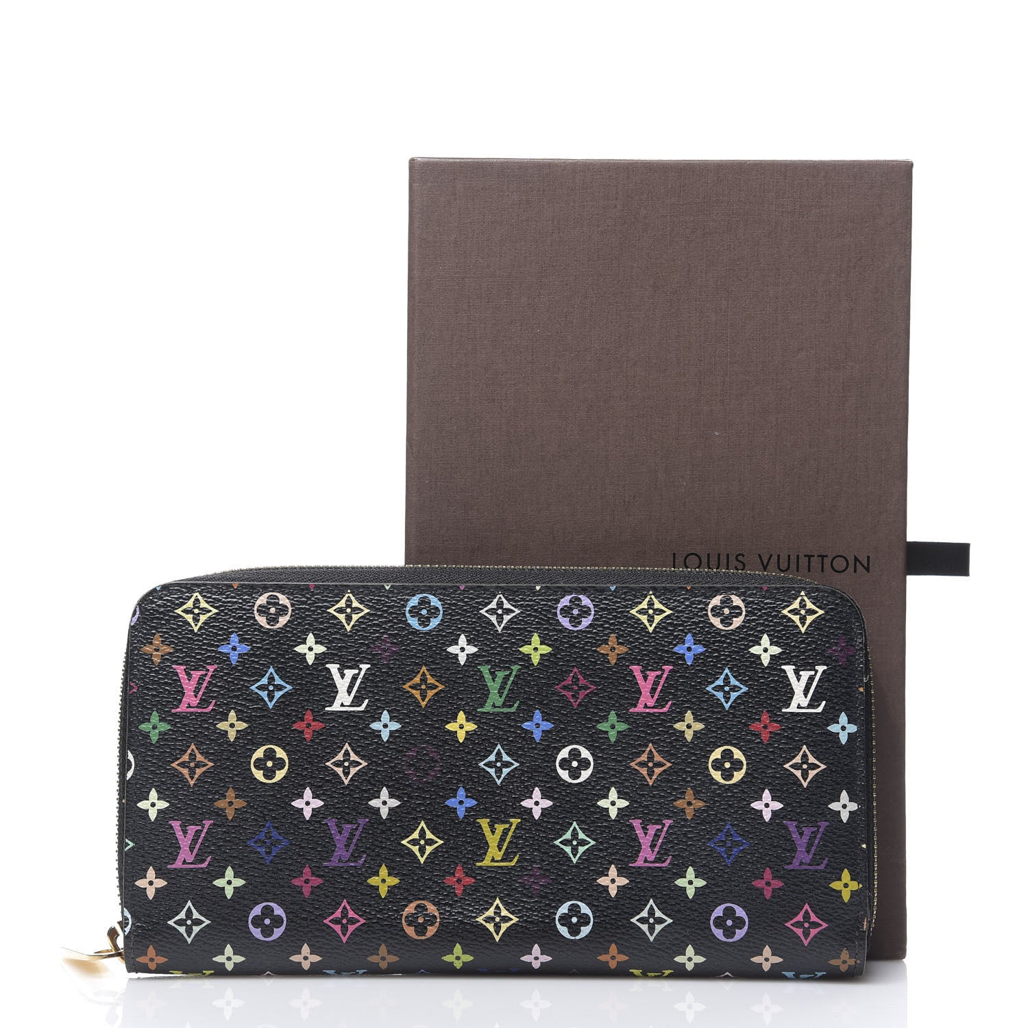 Louis Vuitton Monogram Multicolor Zippy Wallet Black Grenade 8 of 8