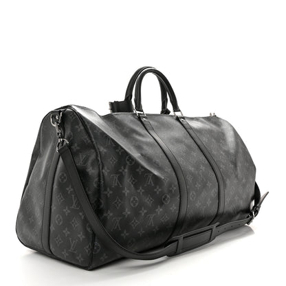 Louis Vuitton Monogram Eclipse Keepall Bandouliere 55 2 of 12