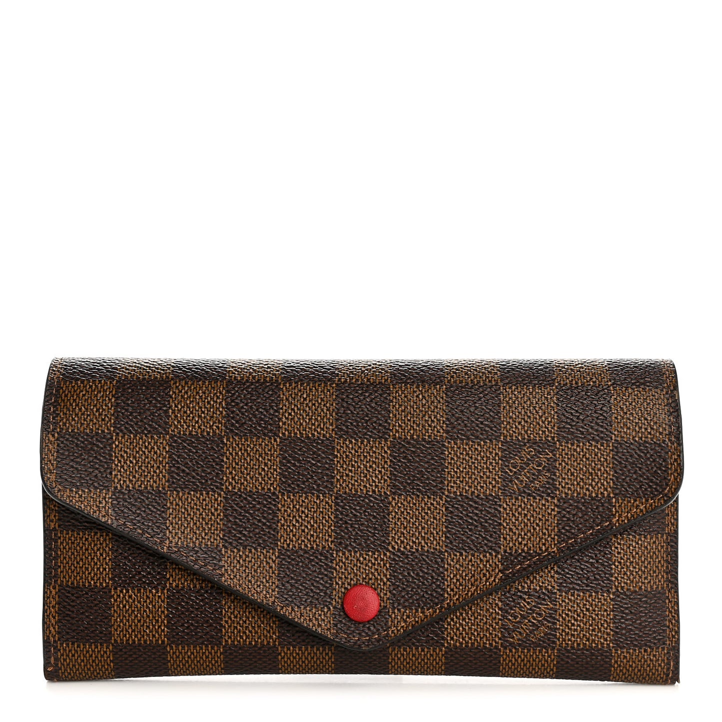 Damier Ebene Josephine Wallet Red