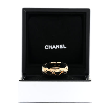 Chanel 18K Yellow Gold Small Coco Crush Ring 57 8 6 of 6