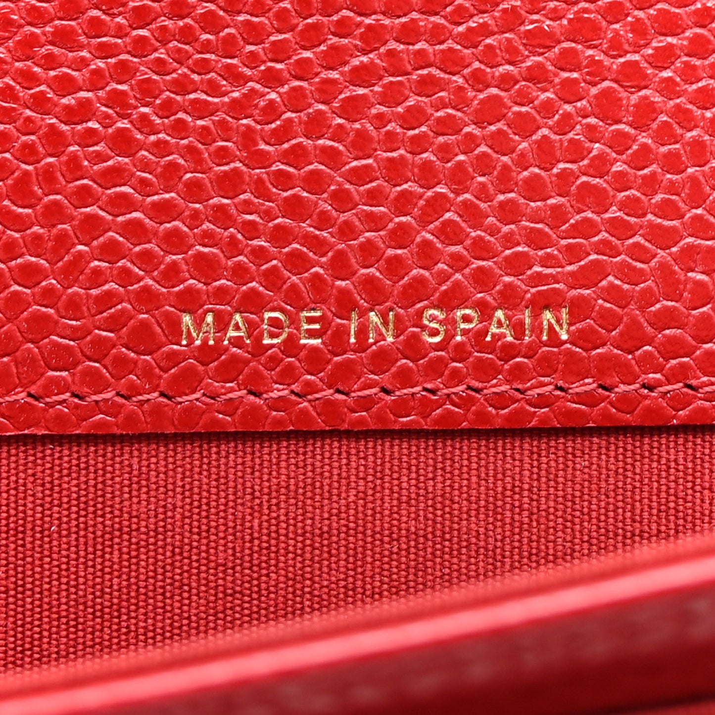 Caviar Quilted Boy Flap Card Holder Wallet Red