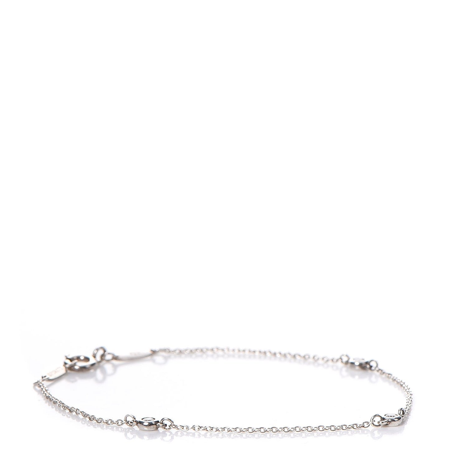 Sterling Silver Diamond .09ct Elsa Peretti Diamonds By The Yard Bracelet