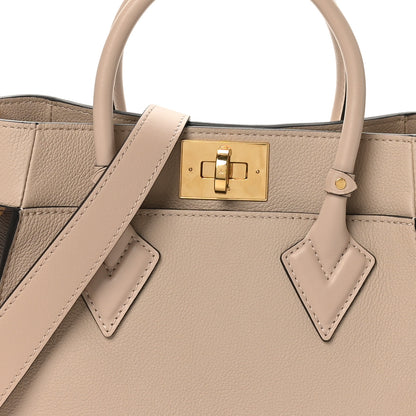 Louis Vuitton Calfskin Monogram On My Side PM Greige 7 of 9