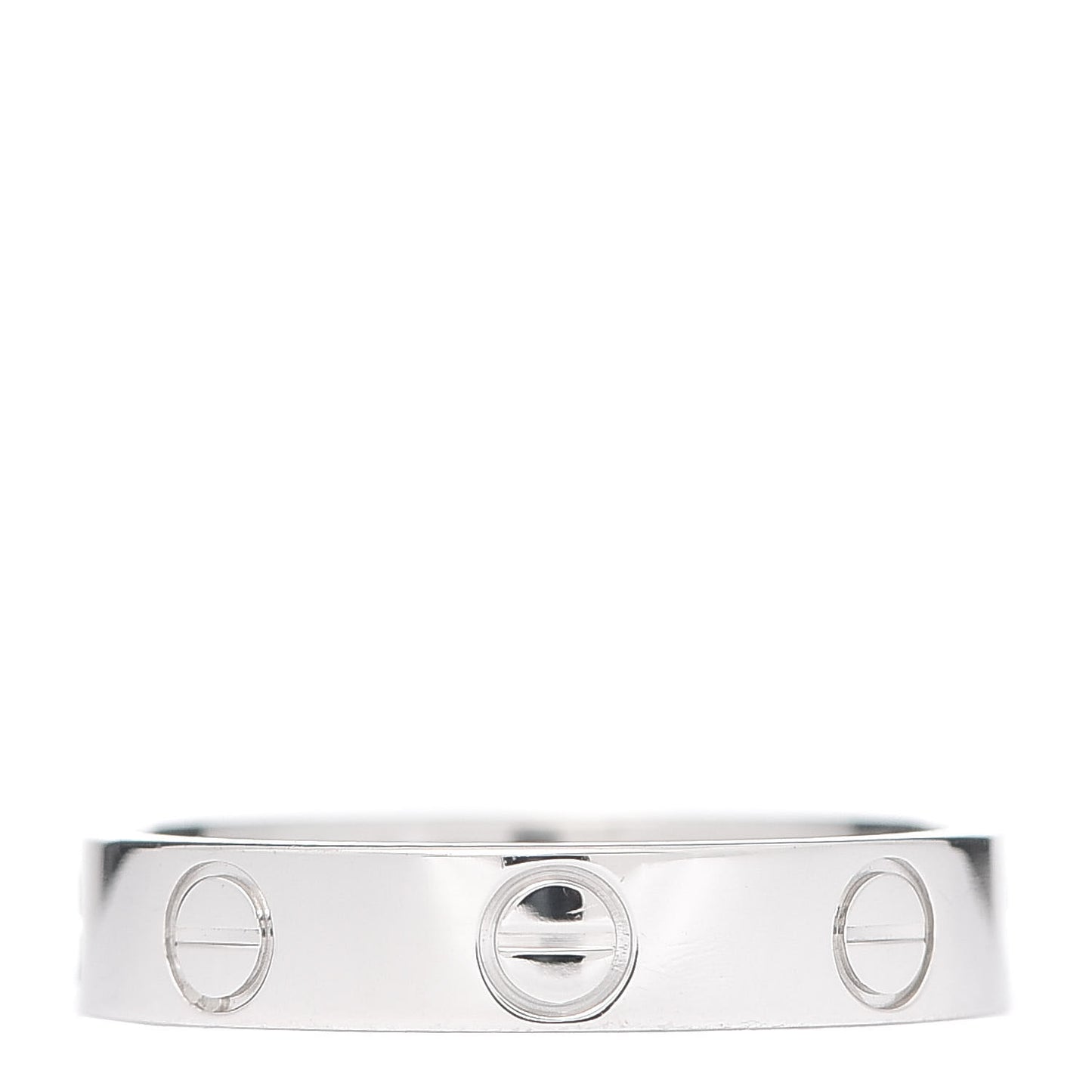 Platinum 3.5mm LOVE Wedding Band Ring 50 5.25