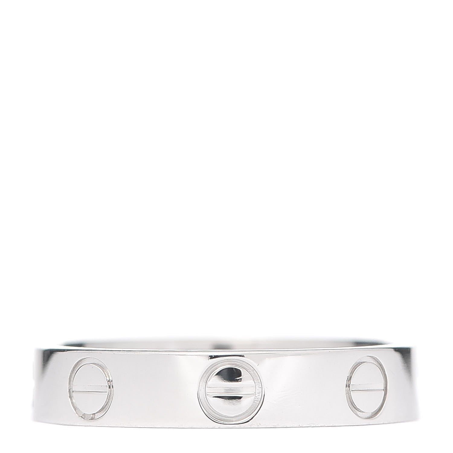 Cartier Platinum 3.5mm LOVE Wedding Band Ring 50 5.25 1 of 4