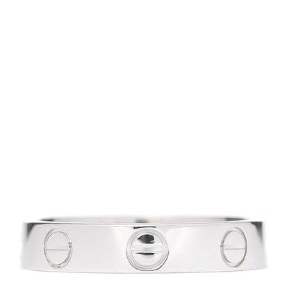 Cartier Platinum 3.5mm LOVE Wedding Band Ring 50 5.25 1 of 4