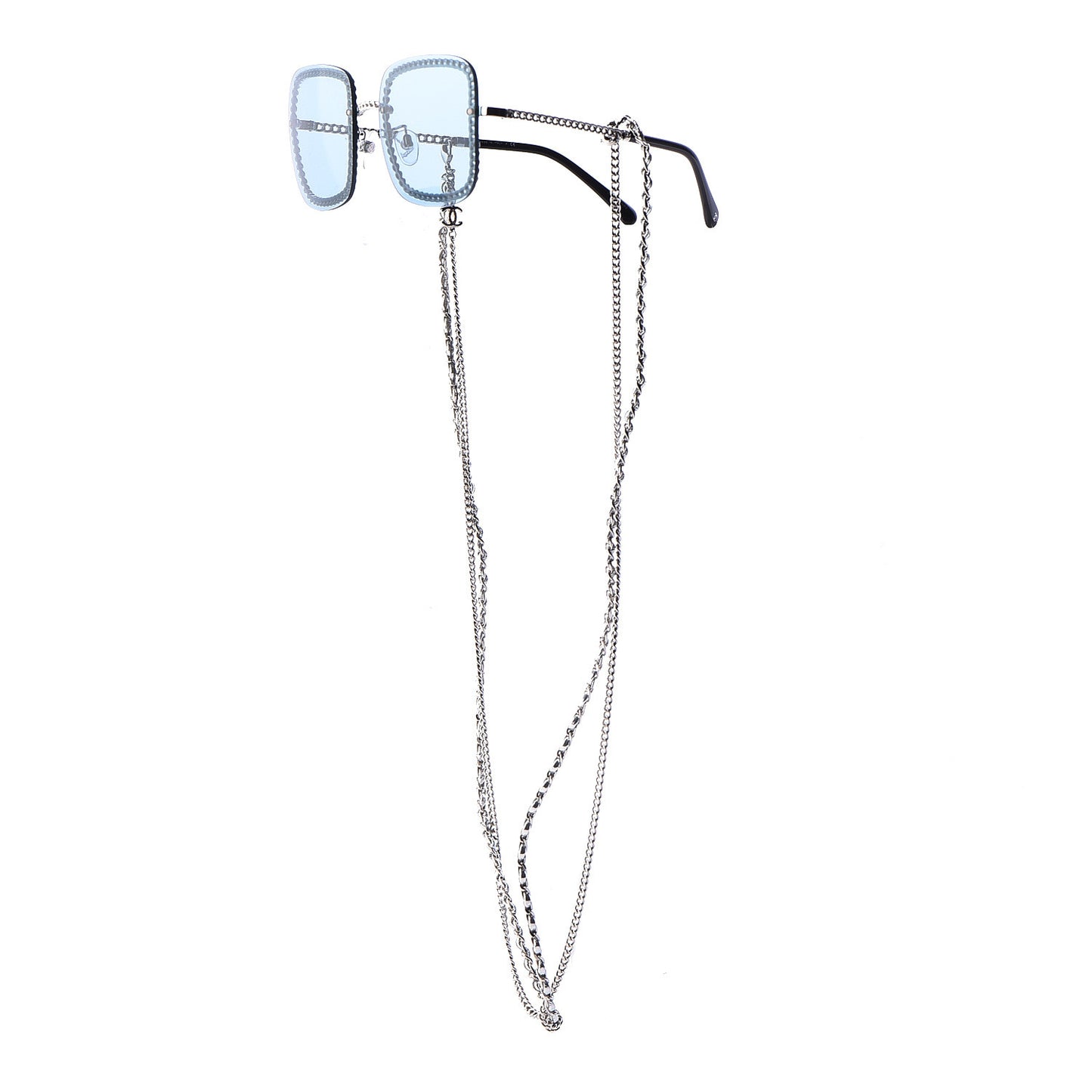 Chain Square Sunglasses 4244 Blue