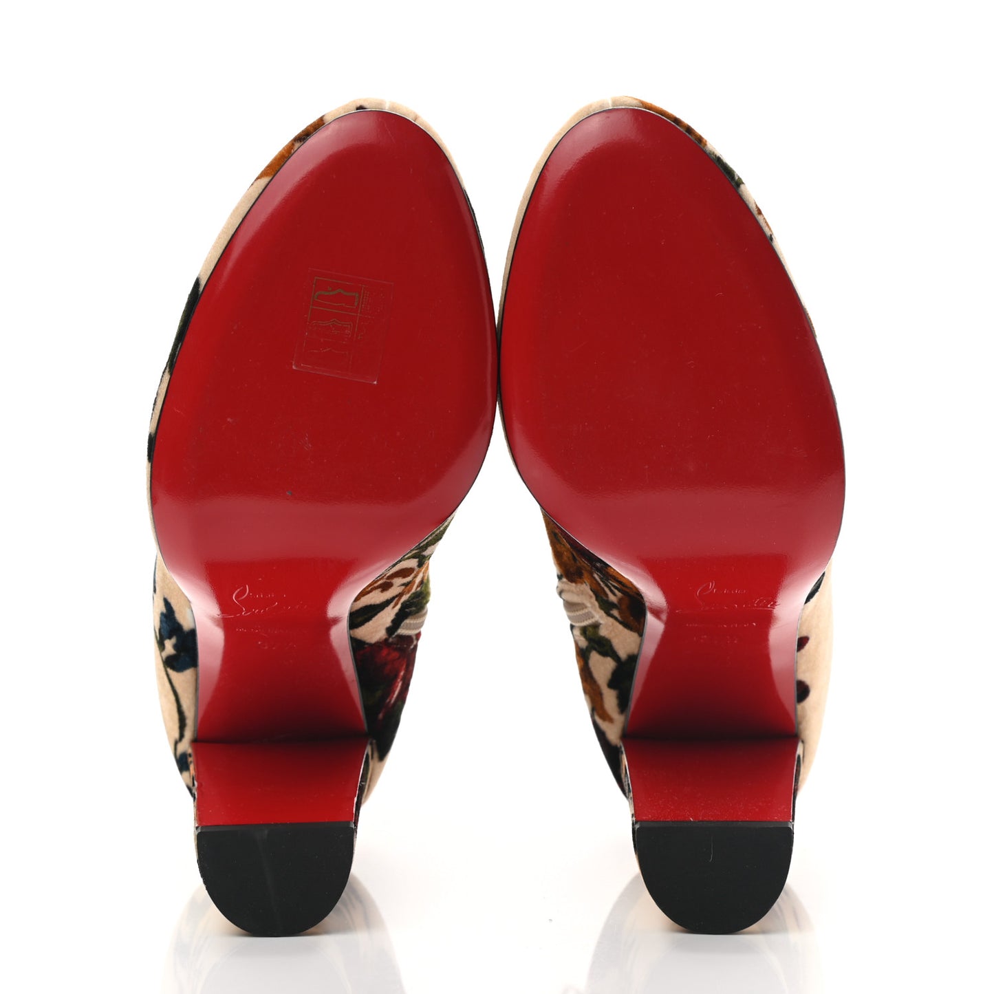 Veau Velours Moulamax 100 Booties 37.5 Nude Multi