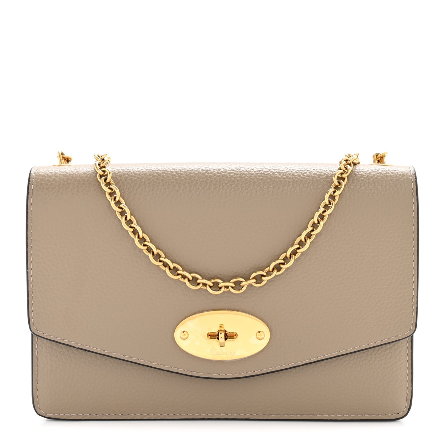 Small Classic Grain Calfskin Small Darley Clay