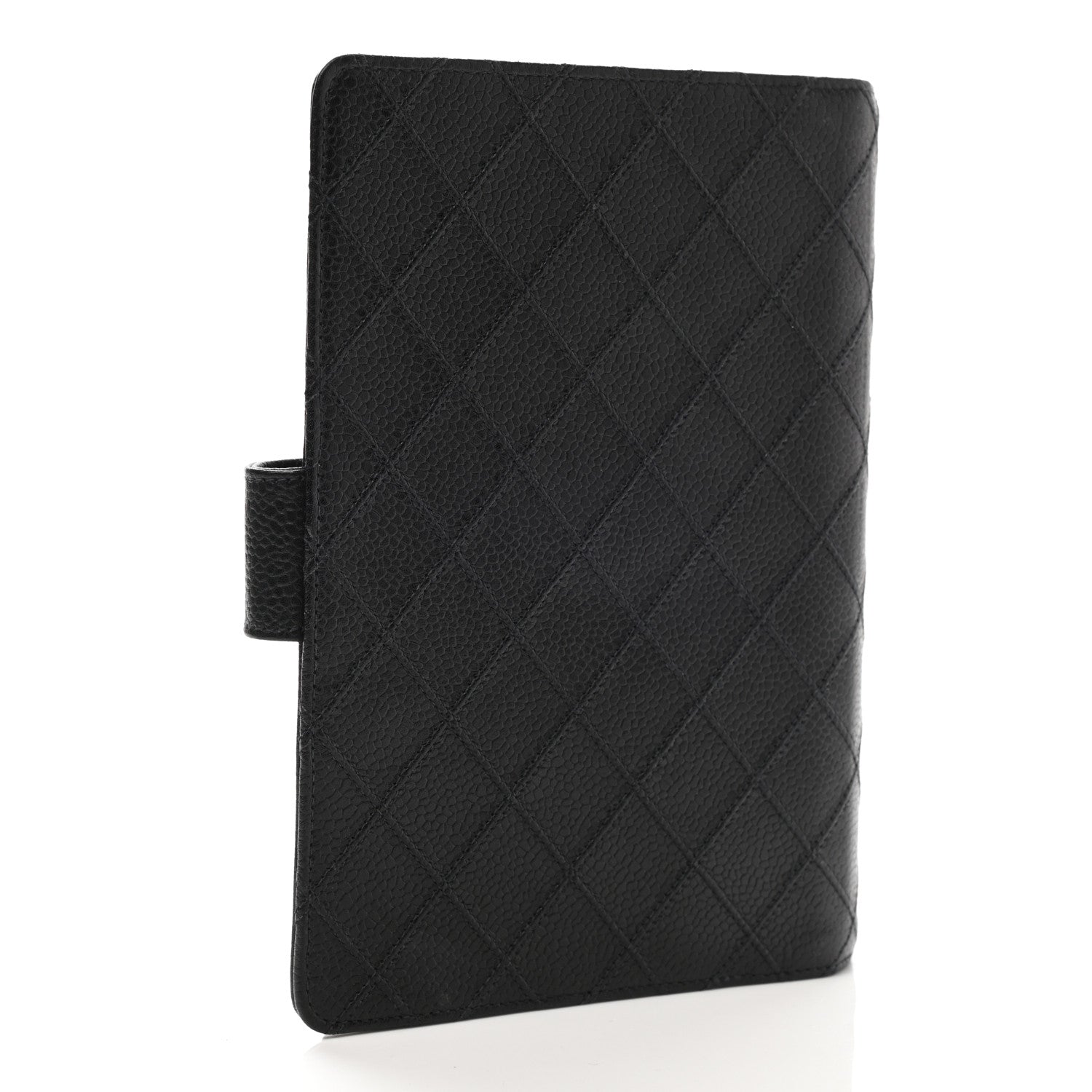 Chanel Caviar Diamond Embossed Agenda Cover Black 3 of 8