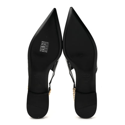 Gucci Patent Signoria Ballet Slingback Ballet Flat 38.5 Black 7 of 12