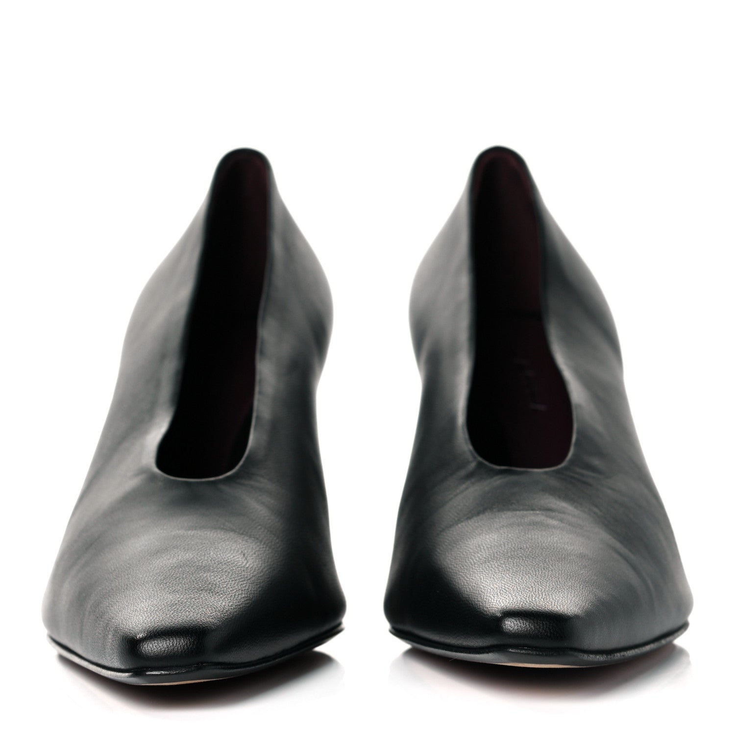 Bottega Veneta Nappa Almond Pumps 38.5 Black 2 of 8