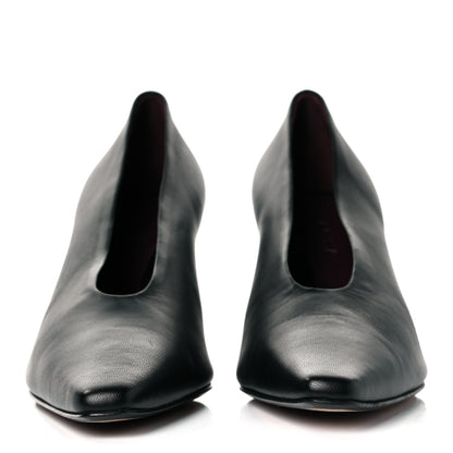 Bottega Veneta Nappa Almond Pumps 38.5 Black 2 of 8
