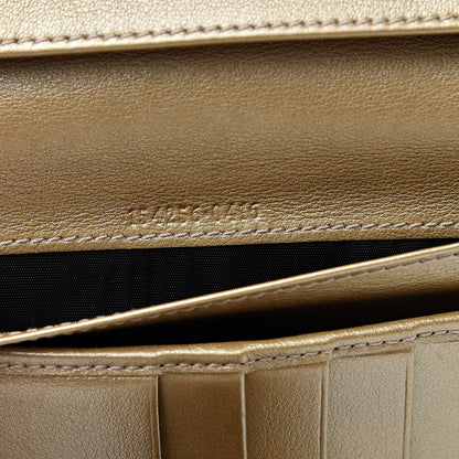 Gucci Metallic Guccissima Abbey Continental Wallet Gold 7 of 11