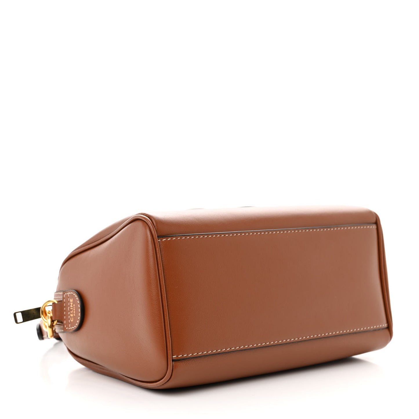 Smooth Calfskin Triomphe Small Boston Bag Tan