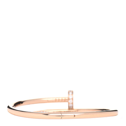Cartier 18K Pink Gold Diamond Juste Un Clou Bracelet 16 3 of 5